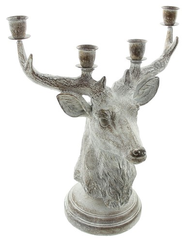 Bougeoir cerf tige bougie