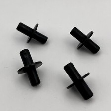 4x 110525 - Taquets d'étagère noirs ø5x18,5mm pour meuble IKEA