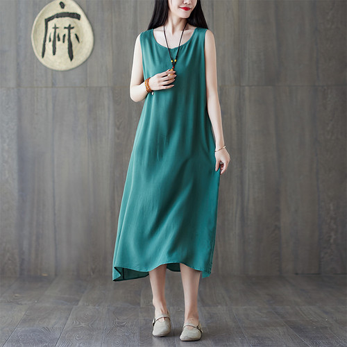 Robe longue sans - robe, manches