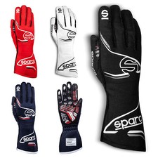 001319 Sparco ARROW+ Racing Driver Gloves High Spec HTX Pre-Curved FIA Fireproof