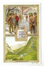 Gesaeuse Ice Pallet Game - Us & Customs in the Alps - Chromo Liebig