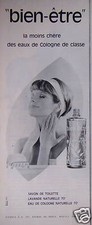 PUBLICITÉ 1964 BIEN ÊTRE LA