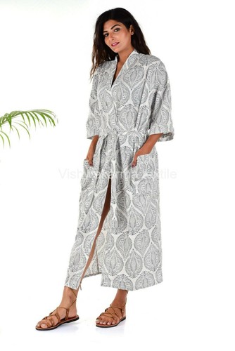 Robe kimono coton tenue - robe, en