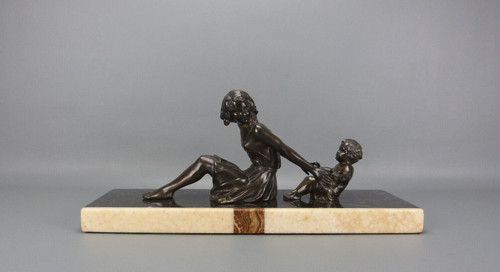 Belle statue art déco femme - belle, "femme