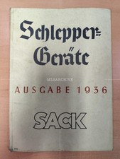 Catalogue Rud Sack Tractor Equipment 1936 Lots of Lanz Included Brochure Tractor MK6