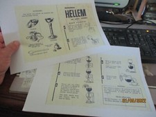 Copie Mode d'emploi d'Ancienne Cafetière HELLEM 