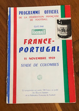 ancien Programme )) FRANCE V PORTUGAL 1959 Colombes