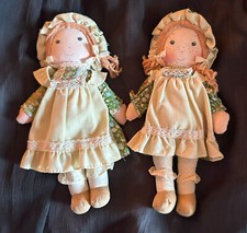 2 poupée en tissu HOLLY HOBBIE 23 cm Vintage bambola muneca