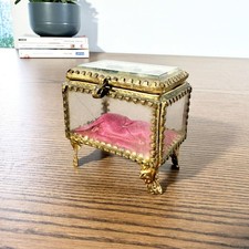 Boîte vitrine ancienne en