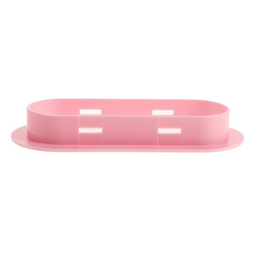 Reusable pink abs - plastic, oval