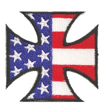 Chopper USA Motorcycle Cross Malta Heat Sticker Patch Patch Patch