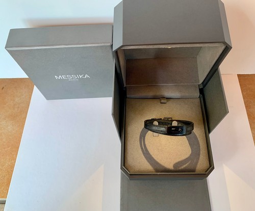 Messika bracelet cuir noir et - messika,
