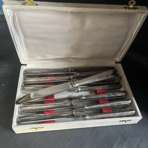 Couteaux manches argent - 12,