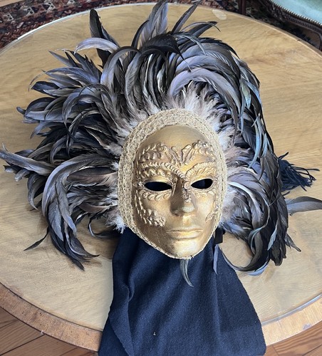 Masque vénitien cuir - masque, en