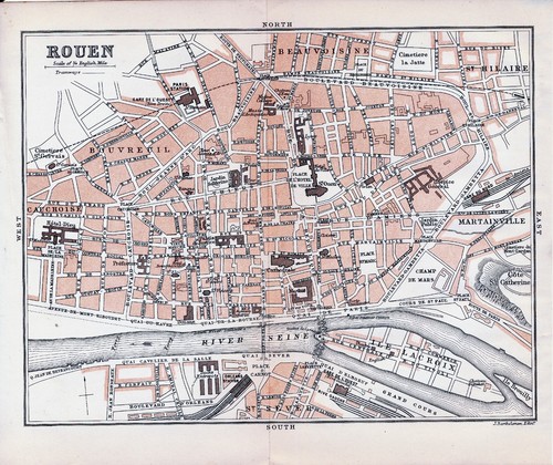 Rouen 1899 plan ville - 76,