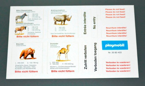 Rare vintage playmobil zoo - playmobil,