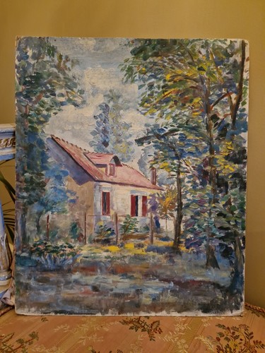 Peinture ancienne huile - huile, sur