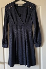 Robe Courte Bleu nuit Manches