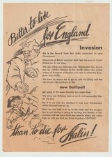 rare German leaflet against Bolshevism WW2 39/45 propaganda No. 2