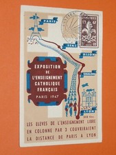 Postcard postcard 1947 Scout Scouting Jamboree Scouts France Free Education