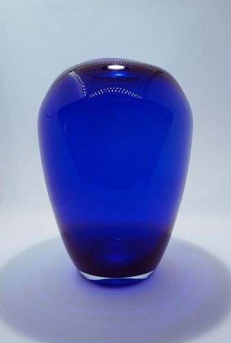 Grand vase bleu cobalt - ,