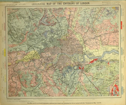 1881 letts géologiques - 1881, carte