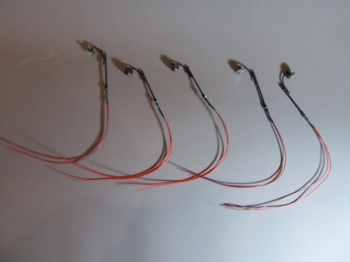 Lot lampadaires train - lot, ho
