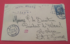 enveloppe 1875  1 timbre ceres