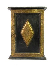 Boîte En Bois Vintage Indienne Ancienne Belle Porte-Clés/Fourreau I71-425