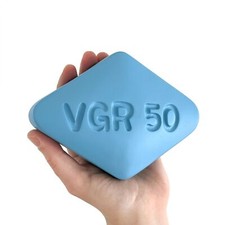 Vtg 90s Oversized Viagra Pill Novelty Advertising Paperweight Pop Art Gag Gift