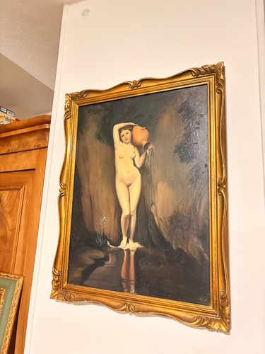Ancien tableau peinture huile - ancien,