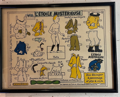 Affiche tintin planche à - –,