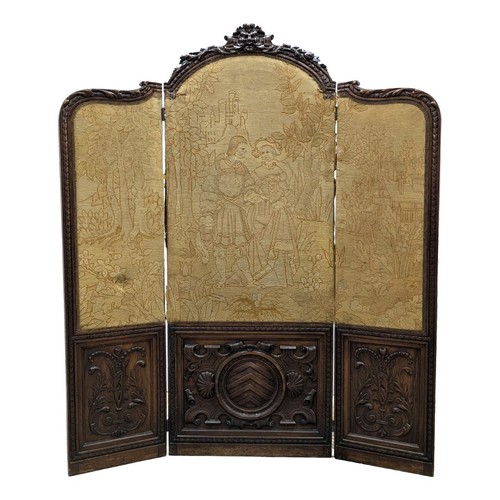 Paravent baroque noyer - paravent,