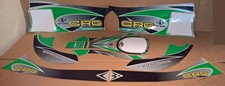 NEW OLD STOCK CRG Freeline Cycle Barn Kart Sticker Decal Kit GREEN
