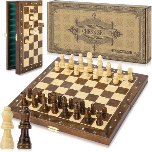 Jeu échecs magnetique - magnetique, bois