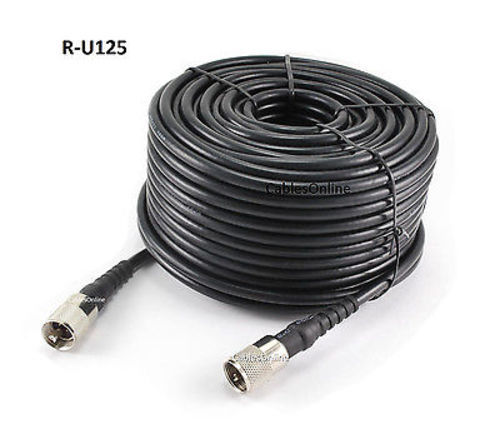 125ft rg8x coax - 125ft, (pl259)