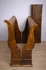 Lit bateau en ronce de noyer