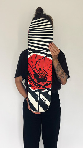 Planche skate recyclée - planche,