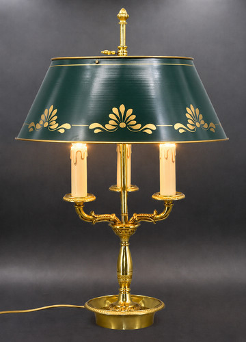 Lampe bouillotte bronze - lampe, massif