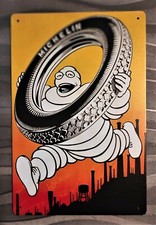 Plaque métal tôle MICHELIN