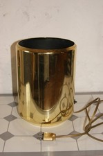 Lampe vintage années 70/80 en tole dorée fonctionnel