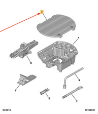 Couvercle de boîte de rangement pour cric de levage PEUGEOT 3008 9817458480