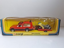CORGI TOYS MATRA RANCHO WITH MOTORCYCLES GS 25  BOXED.   pb6