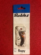 ANCIEN POISSON NAGEUR FLOPY RUBLEX 5 cm (orangé) / NEUF AVEC EMBALLAGE