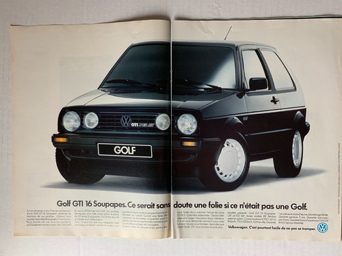 Publicite 1988 volkswagen - publicite,