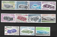 MONACO  :   N° 1018 à 1028** MNH           VOITURES    ANCIENNES            573