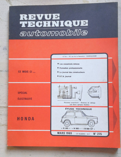 Revue technique honda - honda, n
