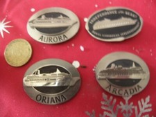 4 Naval Refrigerator Magnets, Cruise Ships P&O