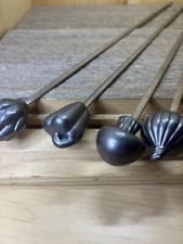 Set of 5 Vintage Barbeque Skewers 12" Shish Kebab