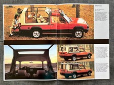 Talbot Matra Rancho, brochure, 09/1980, 20 pages, German, decouvrable, TOP RARE!